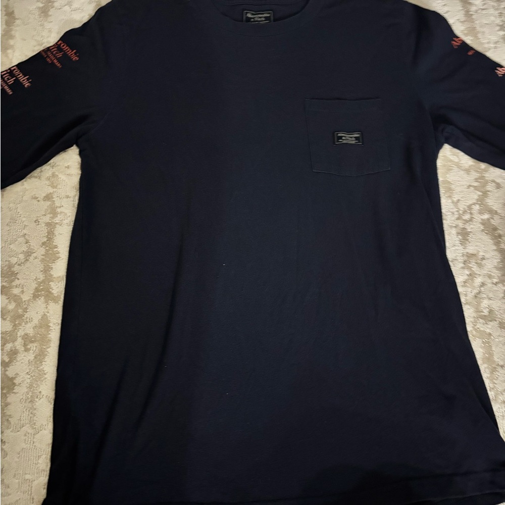 Abercrombie & Fitch Dark Blue Long Sleeve Tee